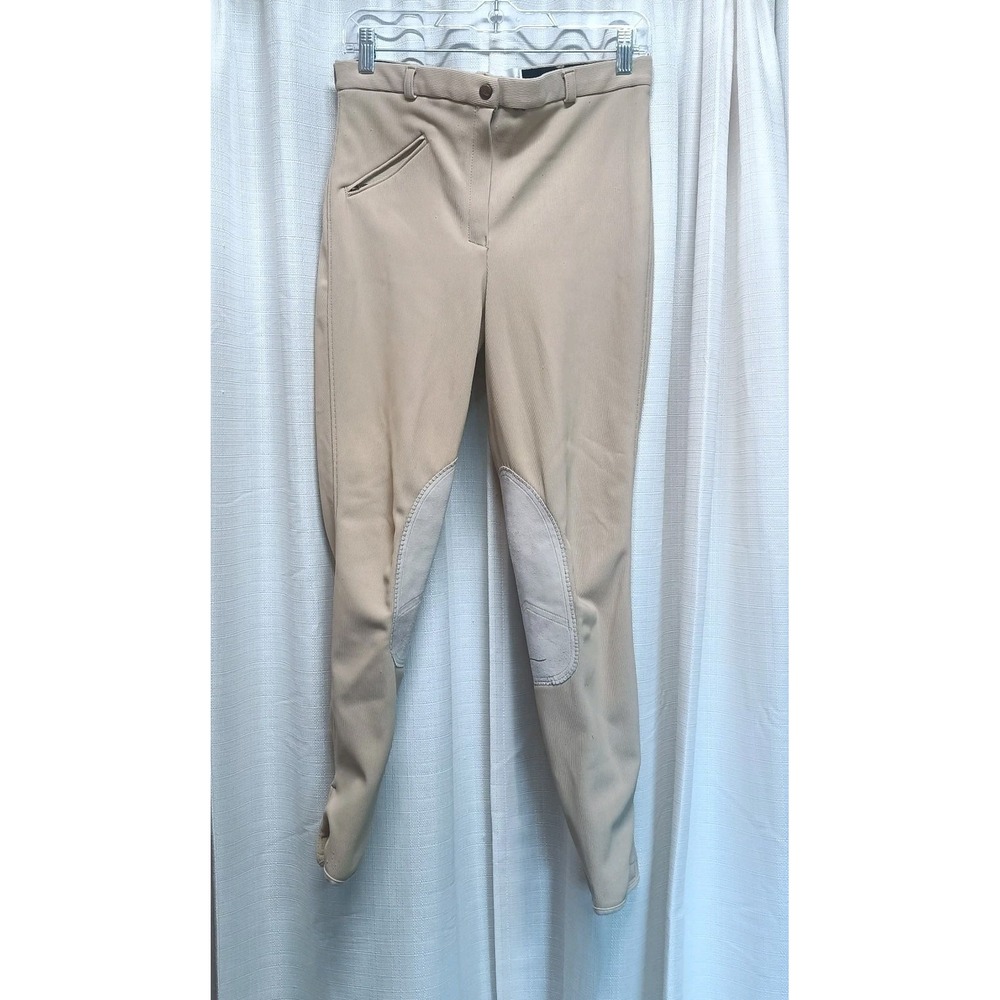 TUFFRIDER Tan Ribb Full-Seat Breech Horse Training Riding Pants Bottoms Size 29